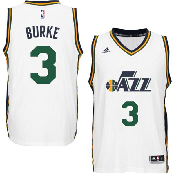 Utah Jazz #3 Trey Burke 2014 15 New Swingman Home White Jersey